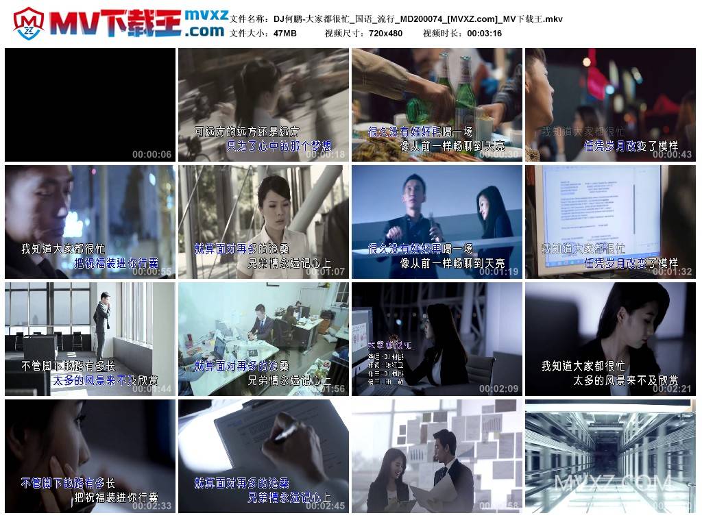 DJ何鹏-大家都很忙_国语_流行_MD200074